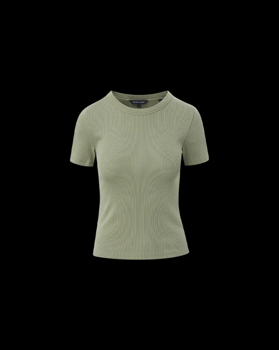Pruitt Ribbed Tee in Sage