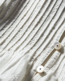 Quimby Bell-Sleeve Cotton Peplum Top