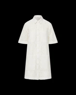 Rafaela Cotton Eyelet Shirtdress in White