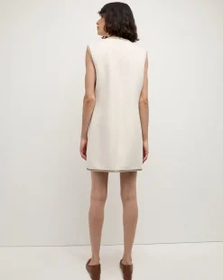 Ravena Mini Shift Dress in Ivory