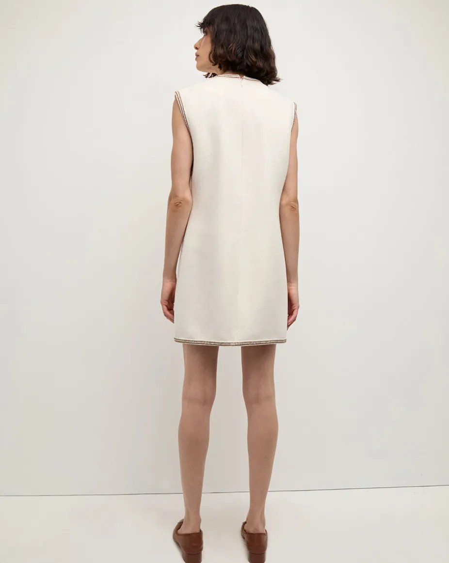 Ravena Mini Shift Dress in Ivory