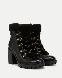 Reece Lug Bootie in Black