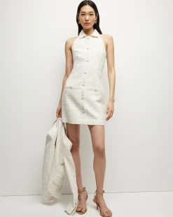 Roxanne Tweed Dress in Ivory Multi