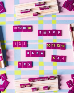 Rummy Tile Set in Plum