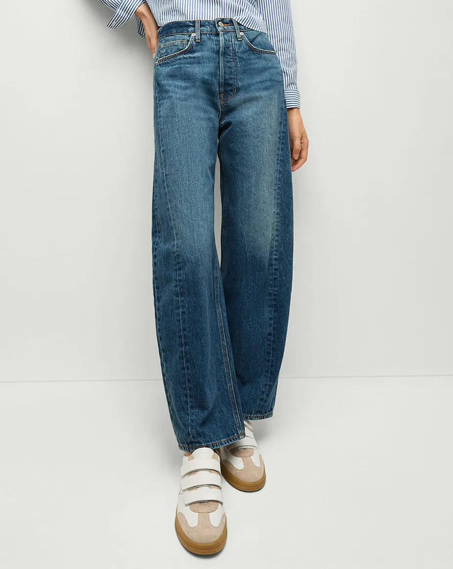 Ryder Saddle Jean in Blue Denim | Barrel Jeans