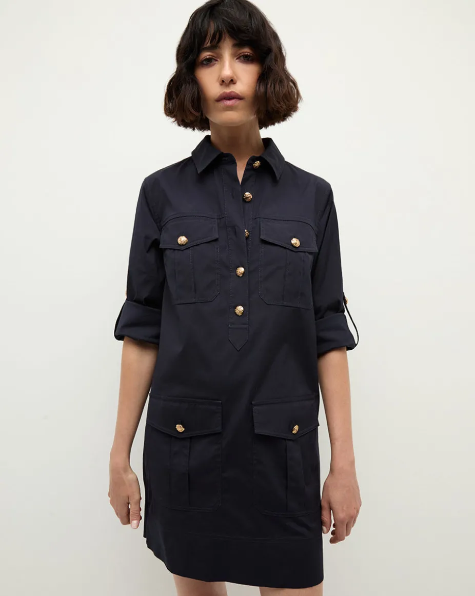Saude Cargo Dress in Navy