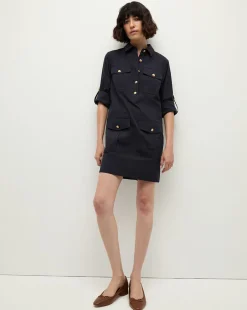 Saude Cargo Dress in Navy
