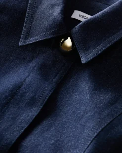 Serina Denim Dress in Dark Oxford