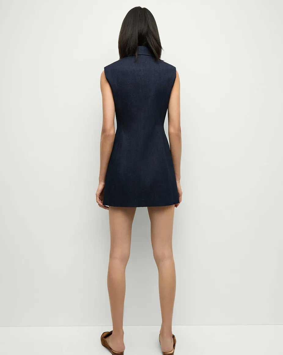 Serina Denim Dress in Dark Oxford