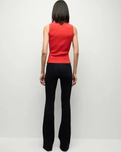 Sid Sleeveless Crew-Neck Pullover in Red