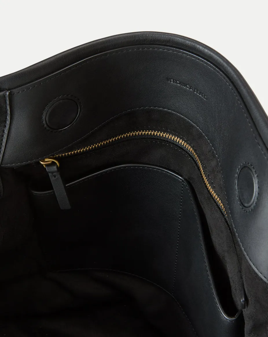 Slouch Shoulder Bag in Black