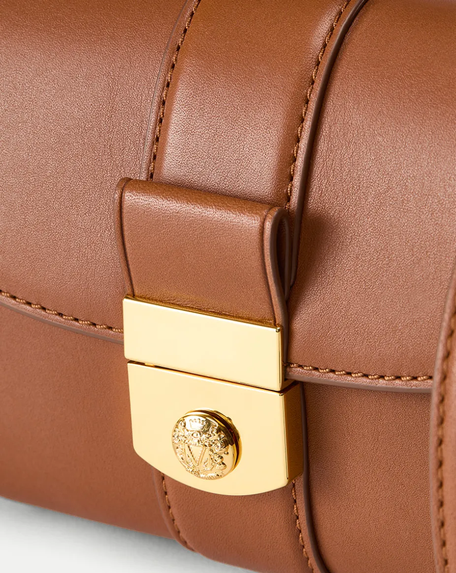 Small Crest Lock Trap Bag in Hazelwood