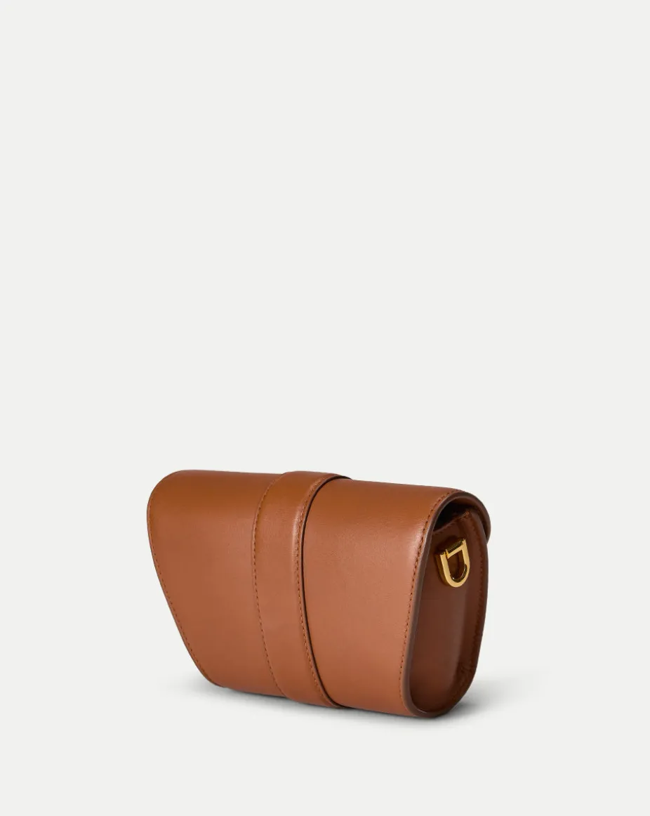 Small Crest Lock Trap Bag in Hazelwood