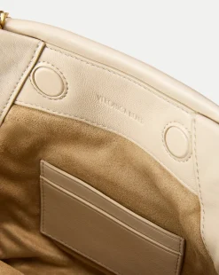 Small Slouch Shoulder Bag in Ivory