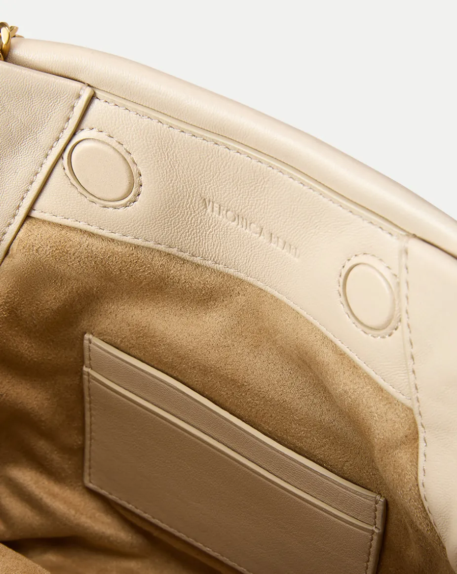 Small Slouch Shoulder Bag in Ivory