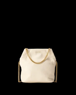 Small Slouch Shoulder Bag in Ivory