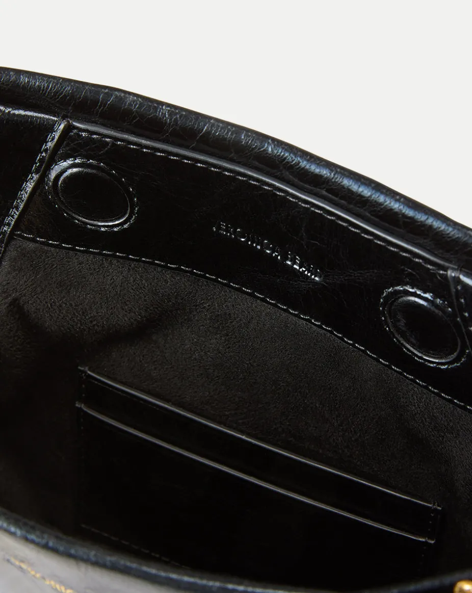 Small Slouch Shoulder Bag in Black