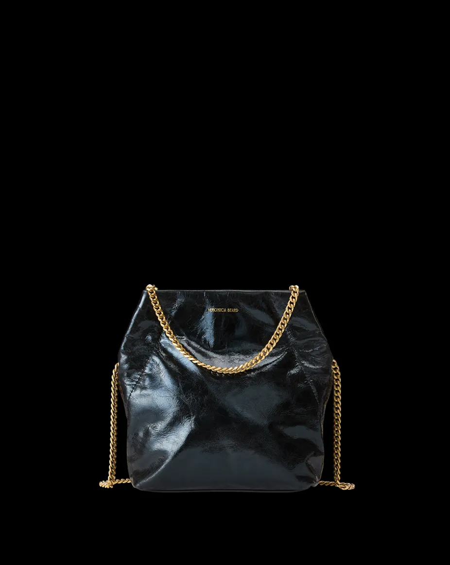 Small Slouch Shoulder Bag in Black