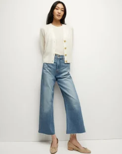 Solene Cashmere Cardigan in Ivory