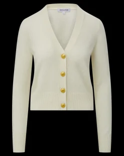 Solene Cashmere Cardigan in Ivory