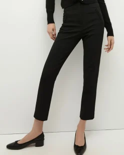 Stila Cropped Straight Leg Pant in Black