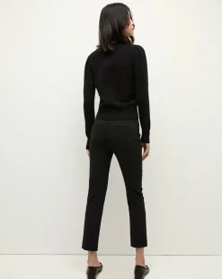 Stila Cropped Straight Leg Pant in Black