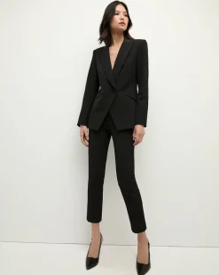 Stila Cropped Straight Leg Pant in Black