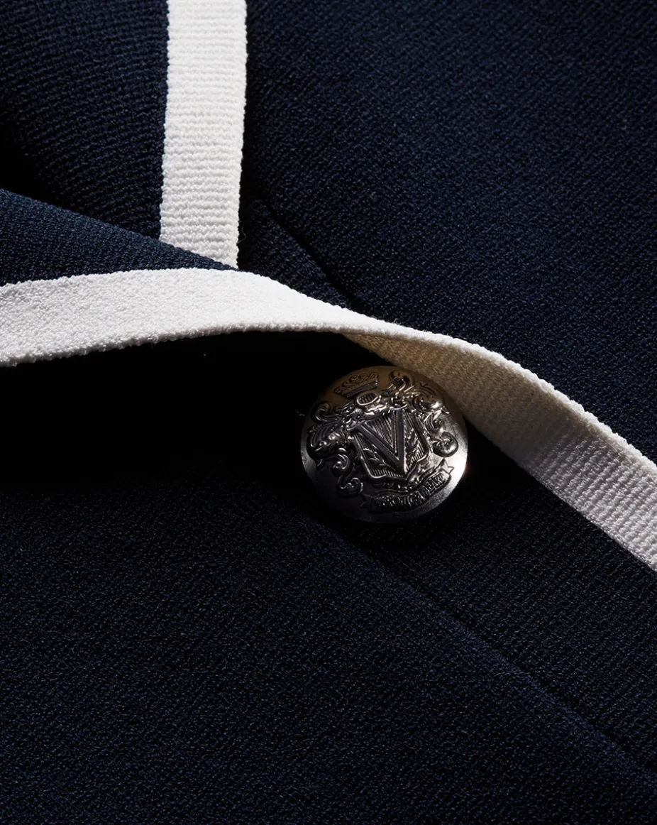 Stovall Knit Jacket in Navy