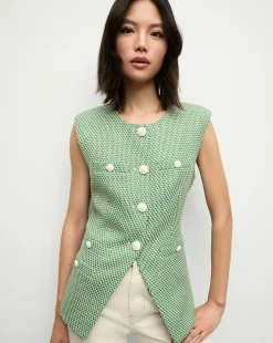 Tamara Vest in Lemongrass/Dove