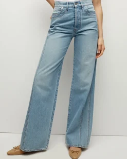 Taylor Double-Seam Wide-Leg Jean in Nova