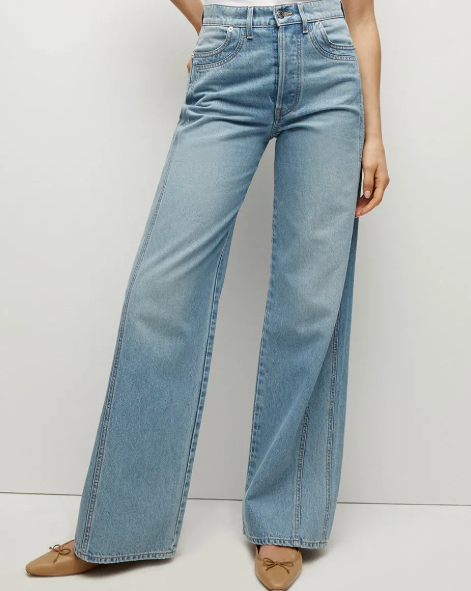 Taylor Double-Seam Wide-Leg Jean in Nova