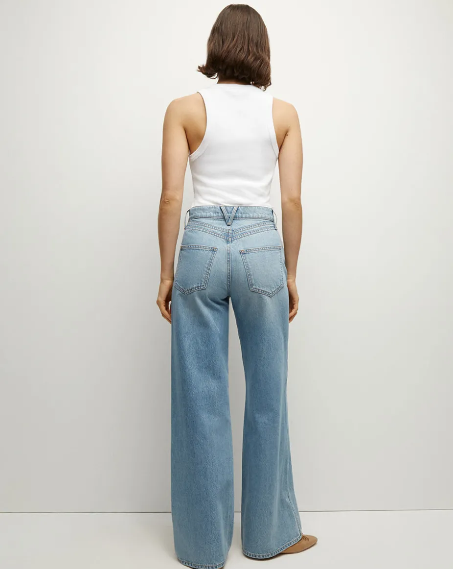 Taylor Double-Seam Wide-Leg Jean in Nova