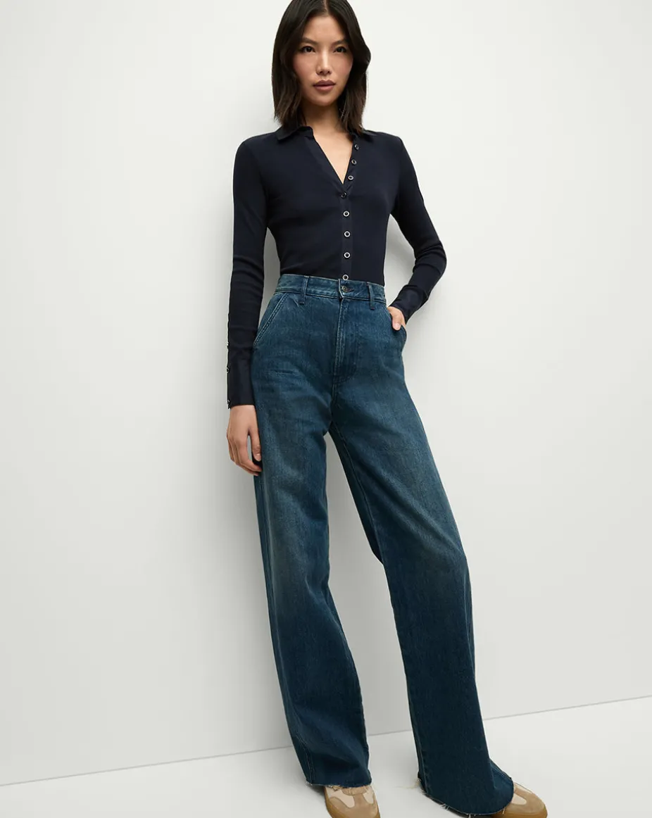 Taylor Slant-Pocket Wide-Leg Jean in Northern Lights