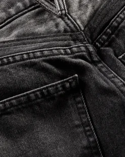 Taylor Two-Tone Wide-Leg Jean in Volcanic Stone Colorblock