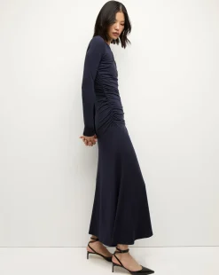 Theodora Dress in Navy