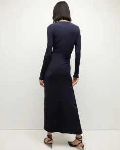 Theodora Dress in Navy