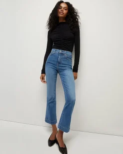 Theresa Ruched Turtleneck