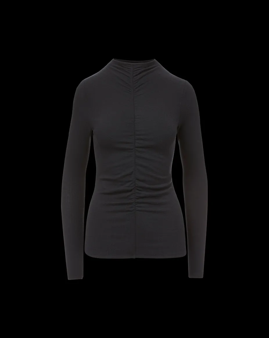 Theresa Ruched Turtleneck