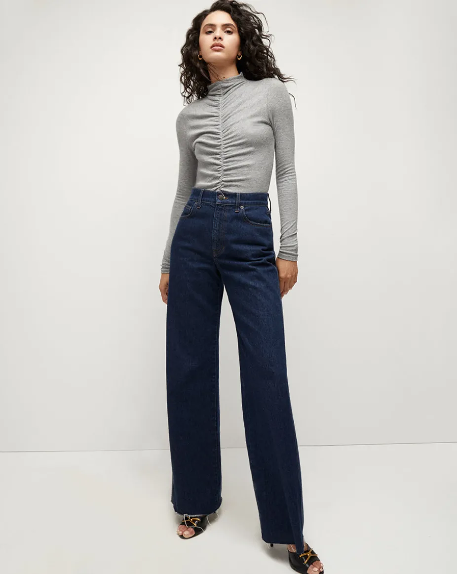 Theresa Ruched Turtleneck