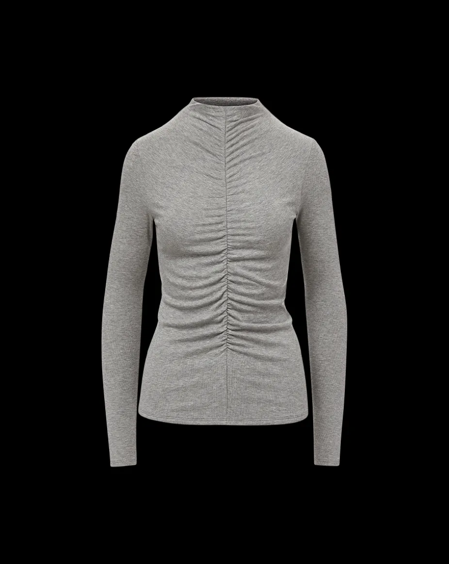 Theresa Ruched Turtleneck