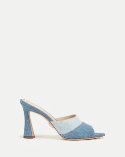 Thora Denim Mule in Blue
