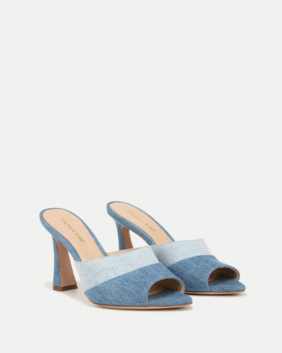 Thora Denim Mule in Blue