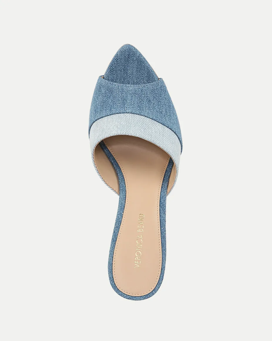Thora Denim Mule in Blue
