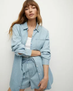 Tijana Chambray Short in Sky