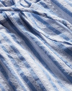 Tijana Striped Short in Blue/White