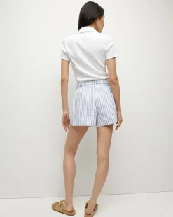Tijana Striped Short in Blue/White