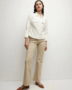 Tivi Denim Shirt in Ecru