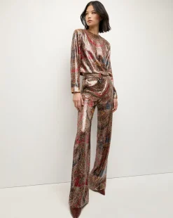 Tonelli Pant in Red Multi