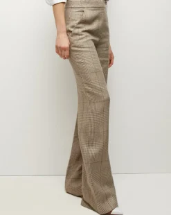 Tonelli Plaid Pant in Ecru/Ochre