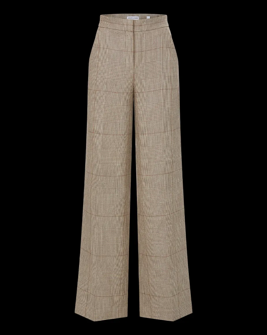 Tonelli Plaid Pant in Ecru/Ochre